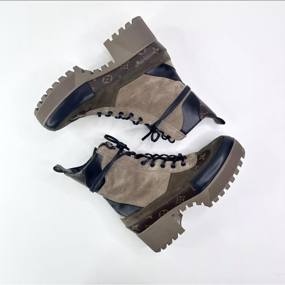 Louis Vuitton LV Laureate Calfskin Platform Desert Boots SZ 41/ US 11 MA0261